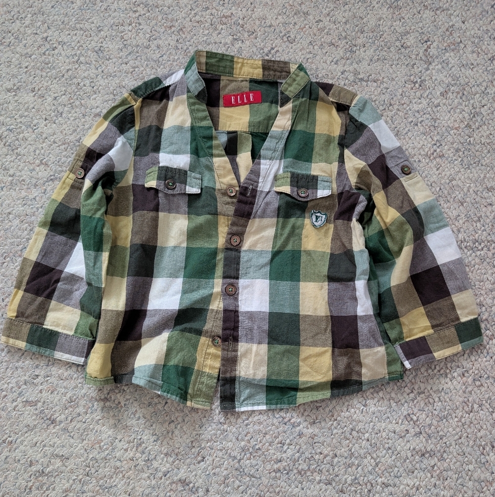 4 For $12 Bundle - Elle Plaid Shirt 2T
